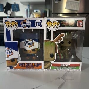 Funko pop Bundle- Groot,White castle